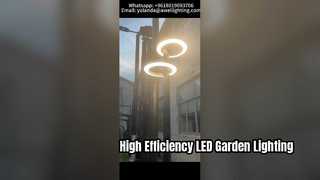 30W-60W IP66 IK10 چراغ باغی دو سر LED با 160lm/w مورد استفاده در خیابان ها.
