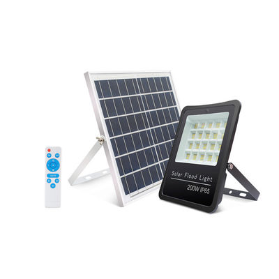 خرید برق خورشیدی IP65 2-3 روزهای بارانی کنترل نور 200W چراغ های سیلاب خورشیدی LED برای روشنایی کارخانه online manufacture