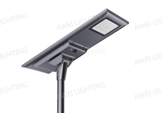 50W خورشیدی LED نور خیابانی ضد آب IP66 230LM / W با پنل خورشیدی با کارایی بالا در خیابان ها استفاده می شود.