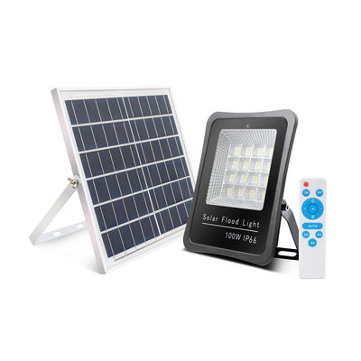 100 وات خورشیدی IP65 خورشیدی LED در فضای باز نور سیلاب قدرت بالا طول عمر طولانی استفاده می شود در کارخانه و مناطق بیرونی